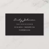 Carte De Visite Modèles (Dos)