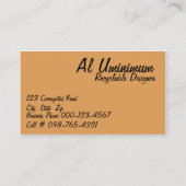 Carte De Visite Modèles de bordure Motif en treillis complexe (Dos)