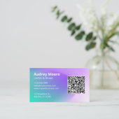 Carte De Visite Modèles de branding de salon de beauté (Debout devant)