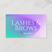 Carte De Visite Modèles de branding de salon de beauté (Dos)