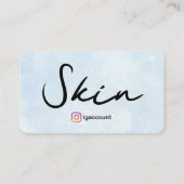 Carte De Visite Modèles de code QR de logo d'esthéticienne pour le (Dos)