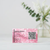Carte De Visite Modèles de code QR pour techniciens de manucure pr (Debout devant)