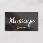 Carte De Visite Modèles de conception de thérapie de massage pour (Dos)