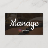 Carte De Visite Modèles de conception de thérapie de massage profe (Dos)