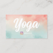 Carte De Visite Modèles de conception pour professeurs de yoga pro (Dos)