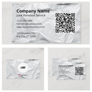 Carte De Visite Modèles de logos de services de déblaiement d'enco