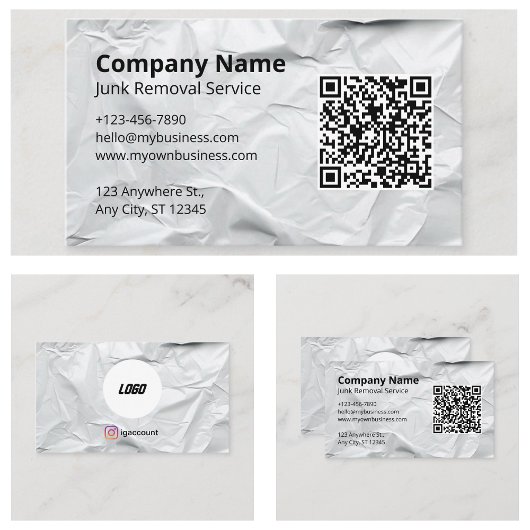 Carte De Visite Modèles de logos de services de déblaiement d'enco