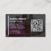 Carte De Visite Modèles de Massage Professionnel Moderne (Devant)