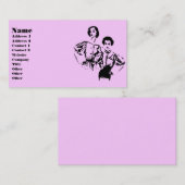 Carte De Visite Modèles de mode rétro (Devant / Derrière)