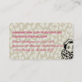 Carte De Visite Modèles de mode rétro mitaines casquette tricot cr (Dos)