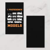 Carte De Visite Modèles de préférence pour le train ferroviaire Lo (Devant / Derrière)