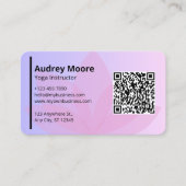 Carte De Visite Modèles de professeur de yoga moderne (Devant)