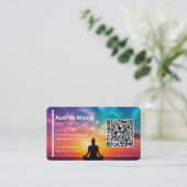 Carte De Visite Modèles de professeur de yoga moderne Conception d (Debout devant)