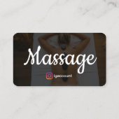 Carte De Visite Modèles de Thérapie de Massage (Dos)