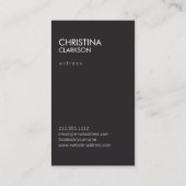 Carte De Visite Modèles et acteurs Capture d'écran moderne (Dos)