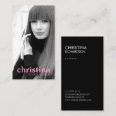 Carte De Visite Modèles et acteurs Capture d'écran moderne III (Devant / Derrière)