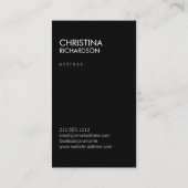 Carte De Visite Modèles et acteurs Capture d'écran moderne III (Dos)