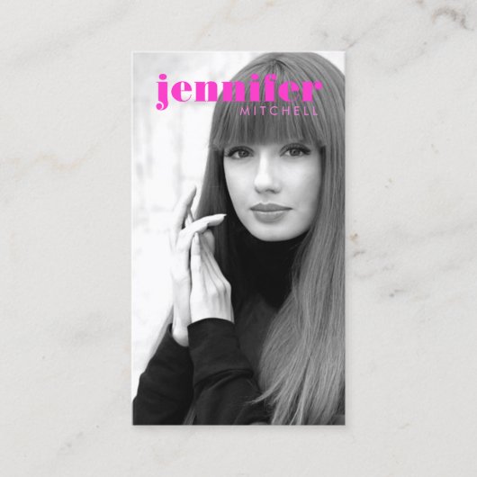 Carte De Visite Modèles et acteurs Capture d'écran moderne IV (Devant)