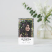 Carte De Visite Modèles et acteurs Capture d'écran Photo Faux Gold (Debout devant)