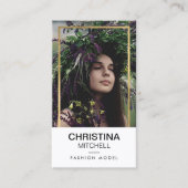 Carte De Visite Modèles et acteurs Capture d'écran Photo Faux Gold (Devant)