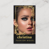 Carte De Visite Modèles et acteurs Moderne Capture d'écran Faux Go (Devant)