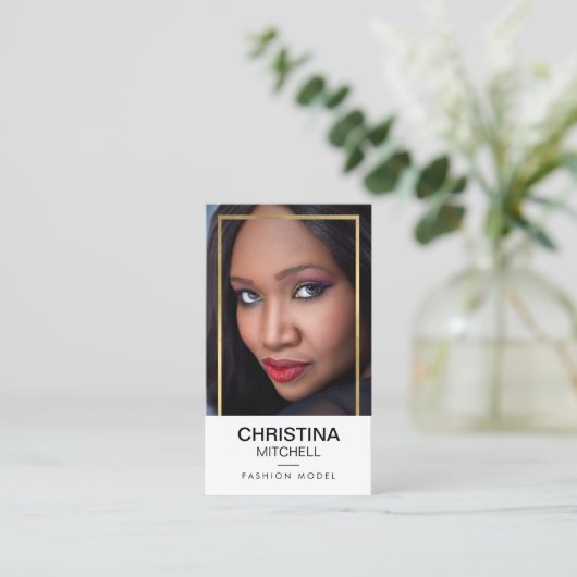 Carte De Visite Modèles et acteurs Moderne Capture d'écran Faux Go (Debout devant)