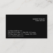 Carte De Visite Modèles (fuchsia) (Dos)