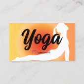 Carte De Visite Modèles pour professeurs de yoga (Dos)