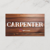 Carte De Visite Modèles pour travailleurs du bois (Dos)