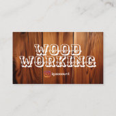Carte De Visite Modèles professionnels du travail du bois (Dos)