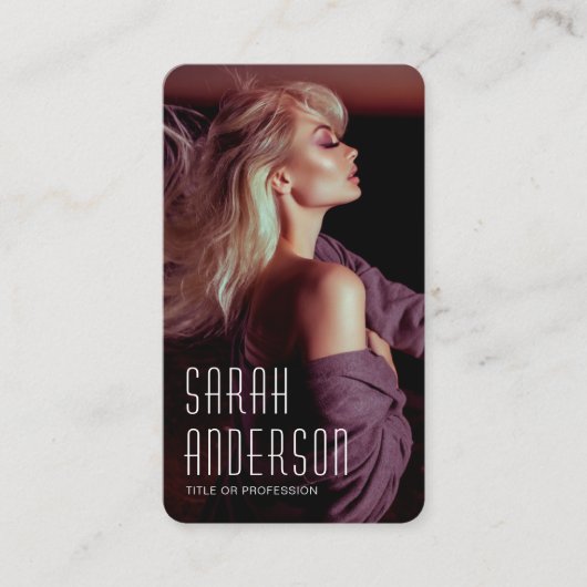 Carte De Visite Modélisation Actress Dancers Performance QR code p (Devant)