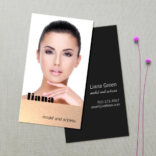 Carte De Visite Modélisation de la Parties scintillant d'or subtil