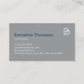 Carte De Visite Moderm StartUp Creative Entrepreuners Clean Simple (Devant)