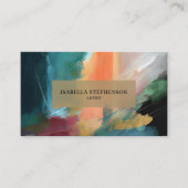 Carte De Visite Modern Abstract Painted Professional (Devant)