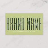 Carte De Visite Modern add brand name elegant pink red (Devant)