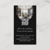 Carte De Visite Modern Arch Photos Home Rental Property Manager (Dos)