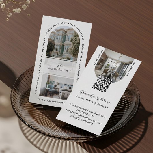 Carte De Visite Modern Arch Photos Home Rental Property Manager
