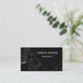 Carte De Visite Modern Architect Business Card (Debout devant)