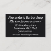 Carte De Visite Modern Bearded Man (Dos)