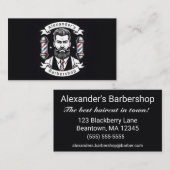 Carte De Visite Modern Bearded Man (Devant / Derrière)