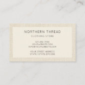 Carte De Visite Modern Beige Textured (Dos)