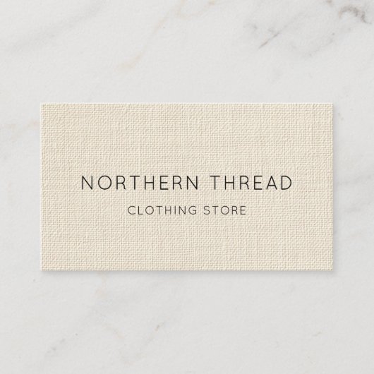 Carte De Visite Modern Beige Textured (Devant)