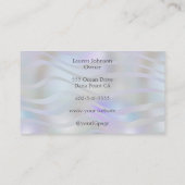 Carte De Visite Modern Black Script Photo Makeup  (Dos)