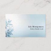 Carte De Visite Modern Blue Flower (Devant)