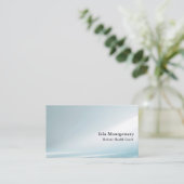 Carte De Visite Modern Blue Gradient (Debout devant)