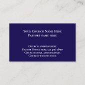 Carte De Visite Modern Blue Nebula John 3:16 Bible Scripture (Dos)