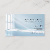 Carte De Visite Modern Blue Sunbeam (Dos)