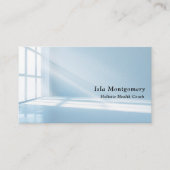 Carte De Visite Modern Blue Sunbeam (Devant)