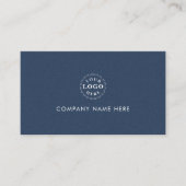 Carte De Visite Modern Blue Texture Professional Identity Business (Devant)