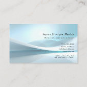 Carte De Visite Modern Blue Wave (Dos)